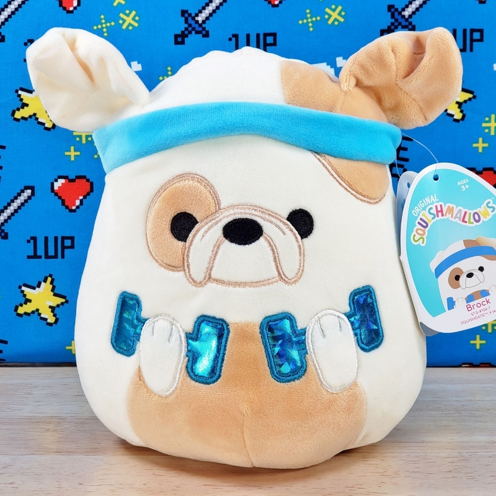 Squishmallow Brock the Bulldog 7.5"[ 2021] UltraSoft Stuffed Wellness Plush